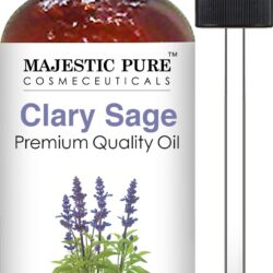 Majestic Pure Clary Sage Essential Oil 4oz - Therapeutic Grade for Aromatherapy