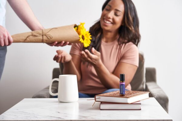 Clary Calm Essential Oil Blend used alongside other wellness products for complete menstrual relief