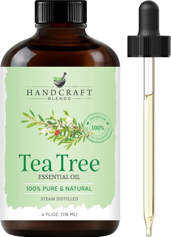 Tea Tree Essential Oil - 4 Fl Oz - 100% Pure and Natural for Diffuser and Aromatherapy