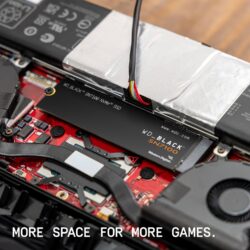 WD_BLACK SN7100 NVMe SSD providing more space for games and applications.