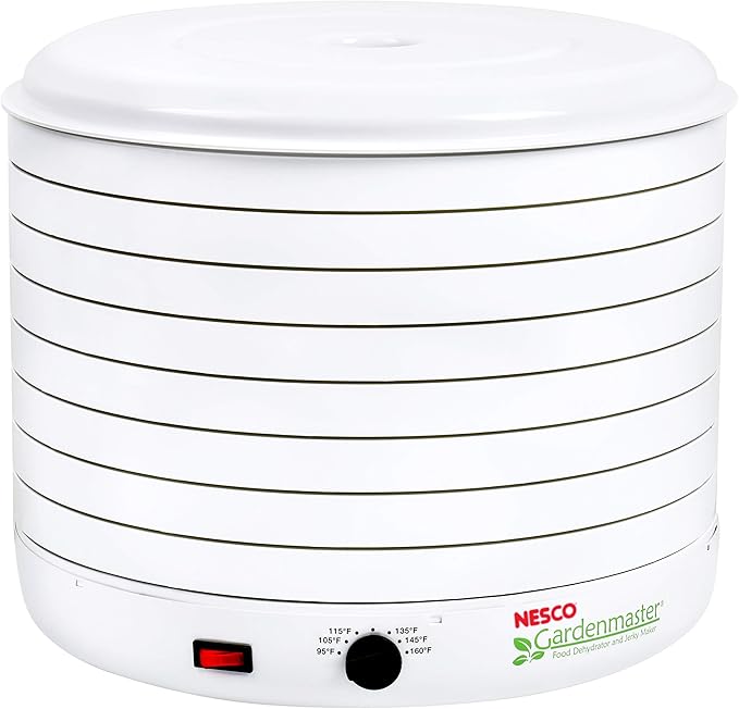 NESCO Gardenmaster Pro Food Dehydrator, 8 Trays, White