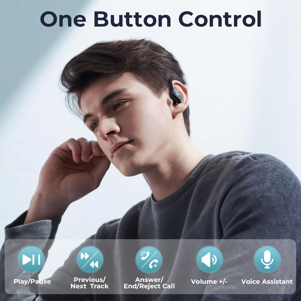 occiam Wireless Earbuds Bluetooth - One Button Control